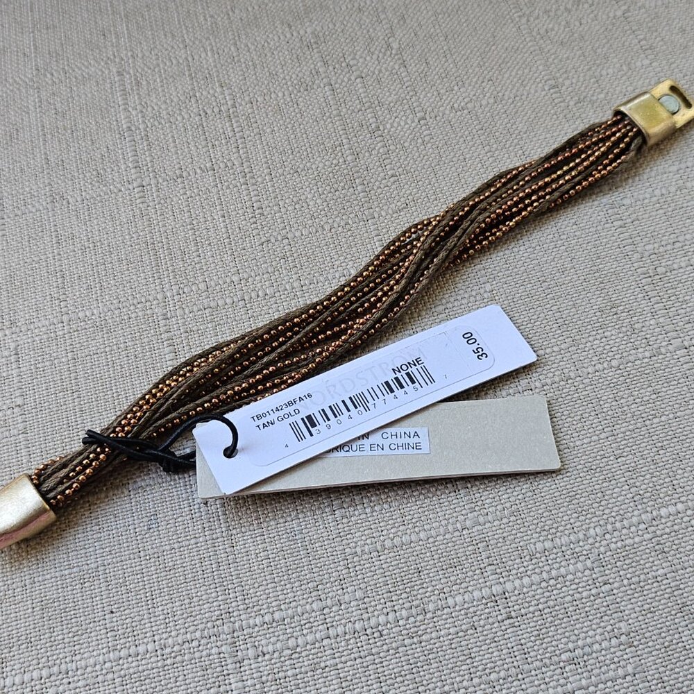 Treasure & Bond Girls Bracelet Brown Wrist Band Magnet Closure New $35 - Picture 14 of 16